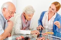 Juego en residencia de mayores Pozuelo Madrid
